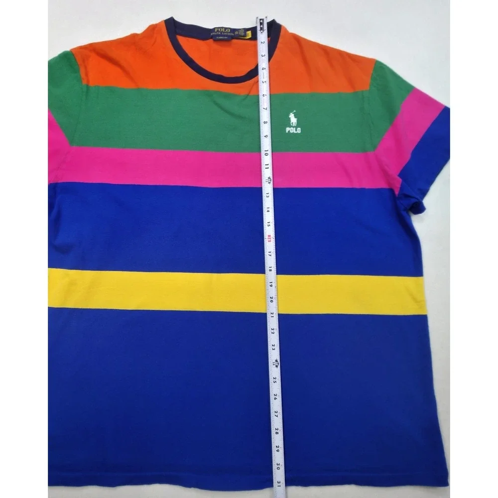 Polo Ralph Lauren Shirt Mens 2XL Classic Fit Multi Colored LIMITED USE T-Shirt